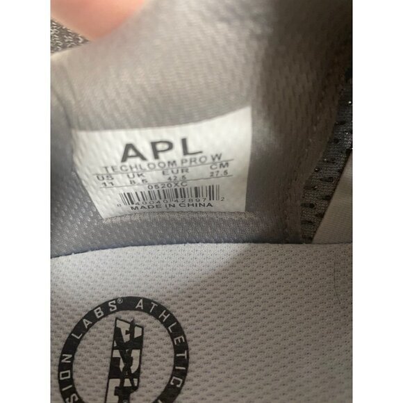 APL Techloom Pro Trainer Sneakers Pristine Heather Grey White Womens 11 42.5 New - Picture 8 of 8